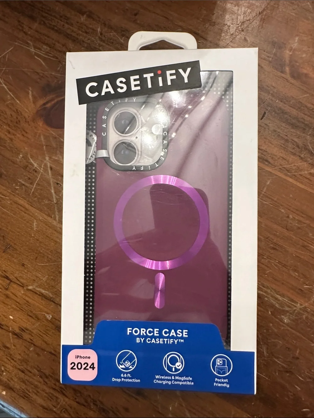 Casetify Force Case - Metallic Purple with Purple MagSafe Ring